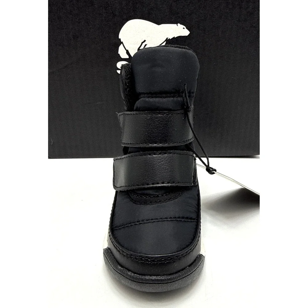 Sorel Little Kids Whitney II Puffy Mid WP Boots Black Size 4 Toddler